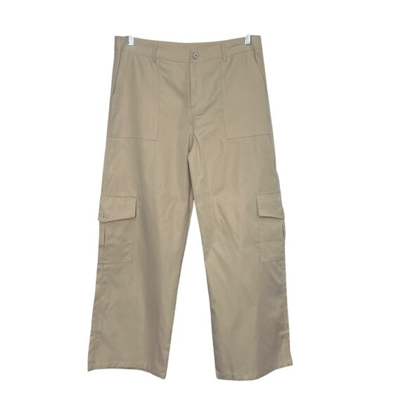 Hengsheng Jeans Izuria Cargo Pants Womens 1XL Tan New WOT - Picture 1 of 10